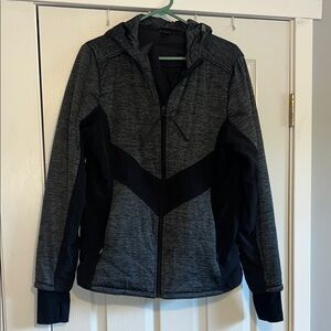 Mondetta Gray and Black Zip-Up Jacket